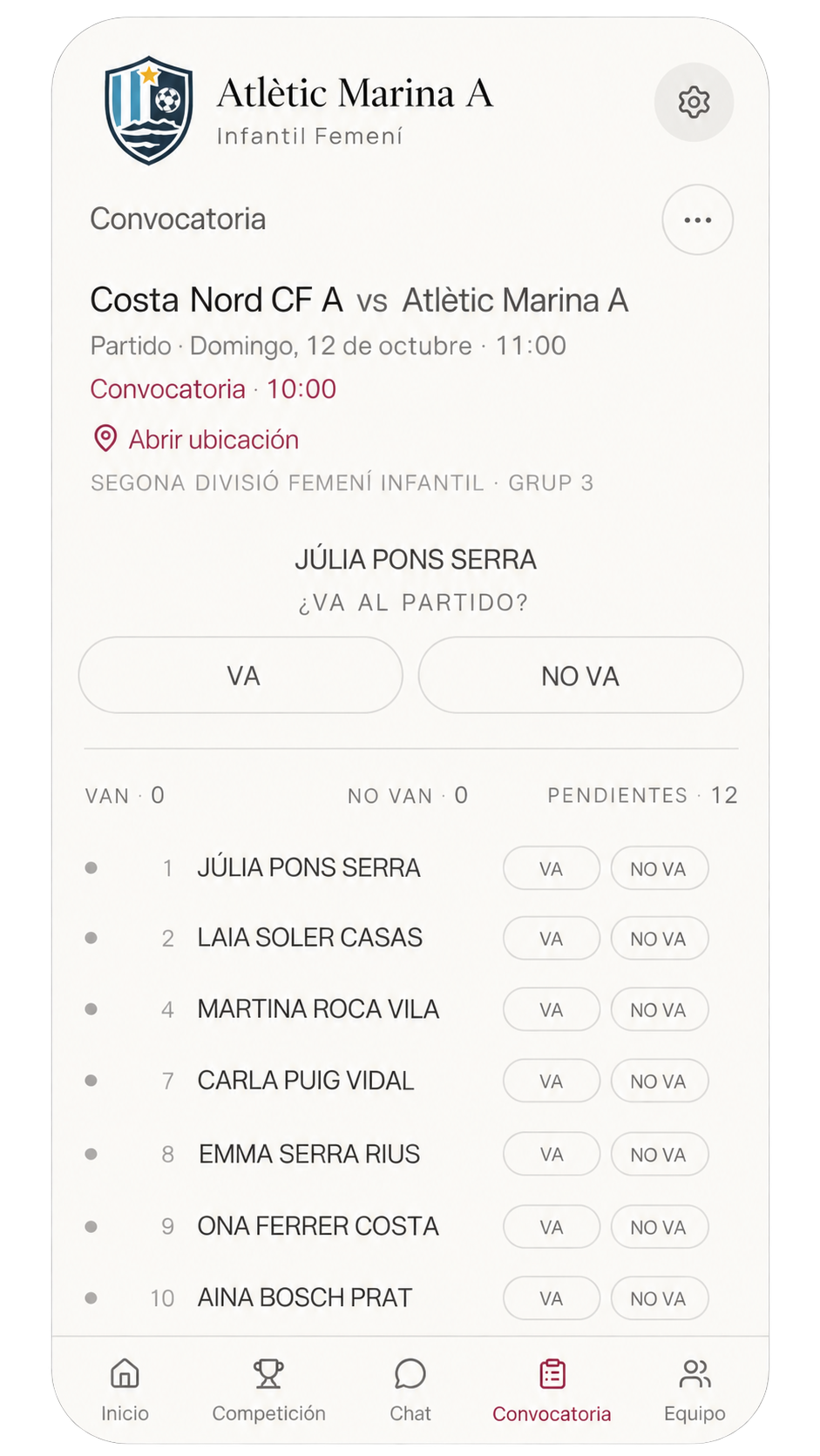 Convocatoria en MonEquip